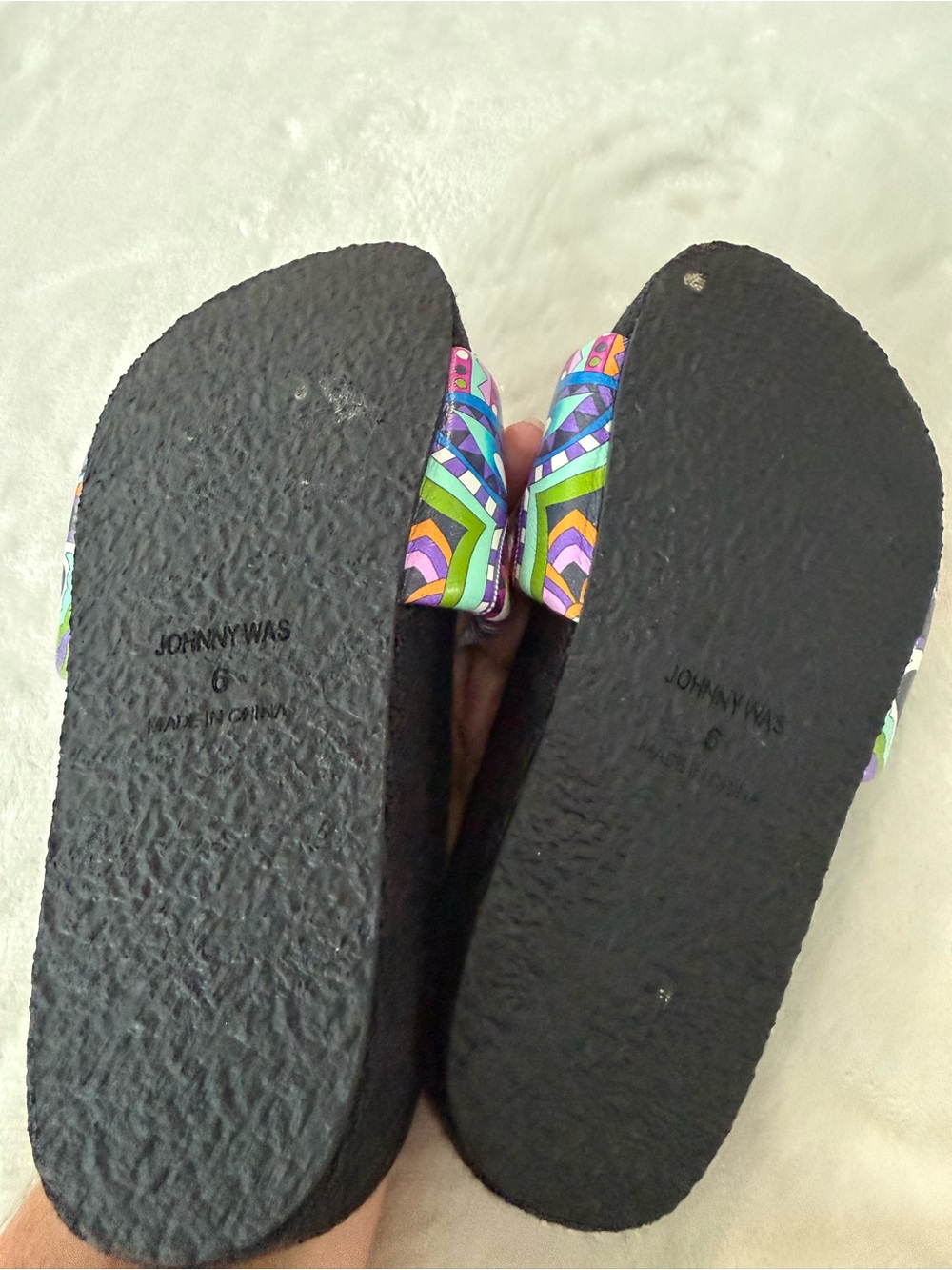 Johnny Was DEMARNE SANDAL Paisley Slides Size 6 NEW - Picture 6 of 7